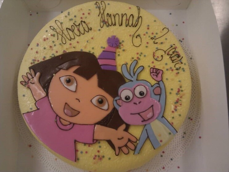 Dora taart-vanaf 12 pers
