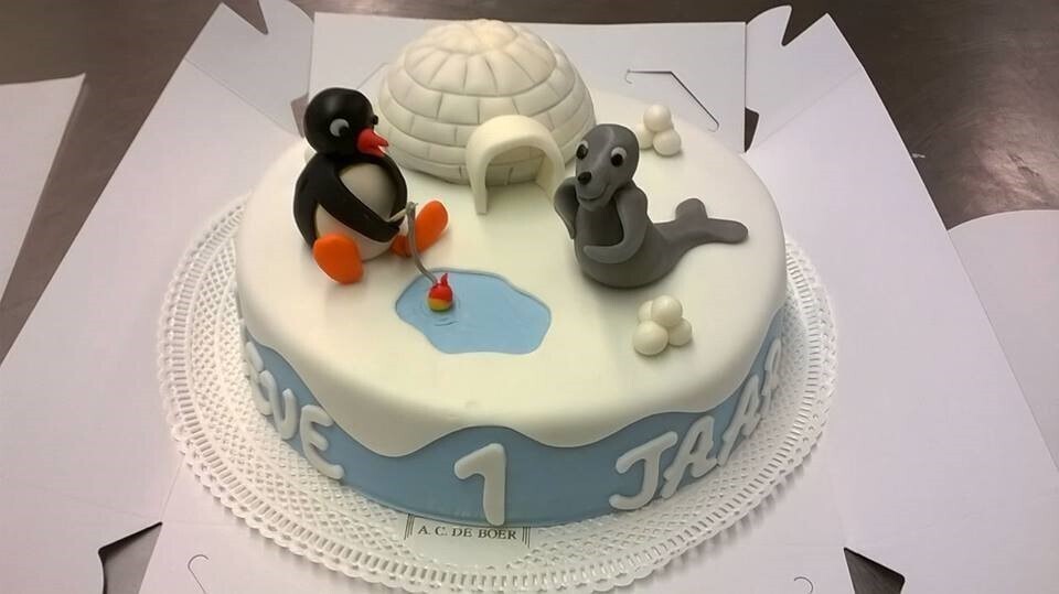 Pingu taart-vanaf 12 pers