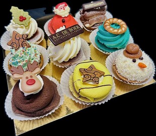  Kerst Petits-fours 9 stuks