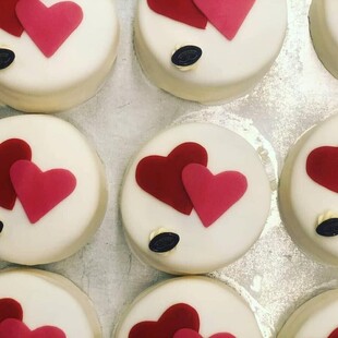 Valentijnsdag taartje 4 pers